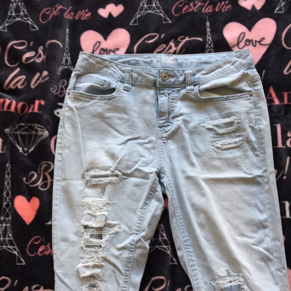 Light blue jeans